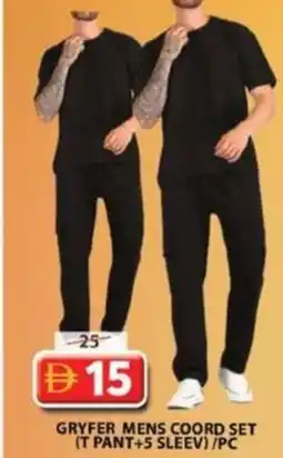 Grand Hyper Market Gryfer mens coord set offer