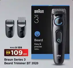 Nesto Braun Series 3 Beard Trimmer BT 3520 offer