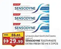 KM Trading Sensodyne toothpaste extra fresh offer
