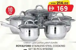 KM Trading Royalford stainless steel cooking set rf10390 offer
