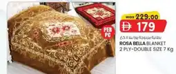 KM Trading Rosa bella blanket double size offer