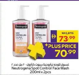 Abu Dhabi Coop Neutrogena Spot Control Face Wash offer