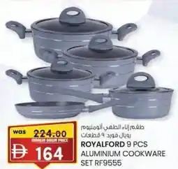 KM Trading Royalford aluminium cookware SET RF9555 offer