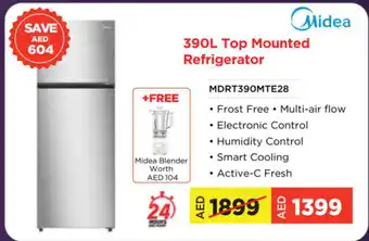 Midea 390L Top Mounted Refrigerator MDRT390MTE28