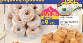 Lulu Hypermarket Mini Sugar Doughnuts Pack of 12's offer