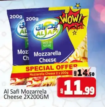 Kenz Hypermarket Al Safi Mozarrela Cheese 2X200GM offer