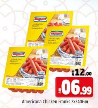 Kenz Hypermarket Americana Chicken Franks 3x340Gm offer