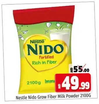 Kenz Hypermarket Nestle Nido Grow Fiber Milk Powder 2100G offer