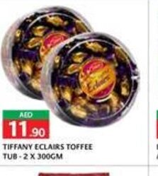 Safeer Market Tiffany Eclairs Toffee Tub - 2 x 300Gm offer