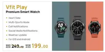 ECity Smart vfit play Premium smart watch offer