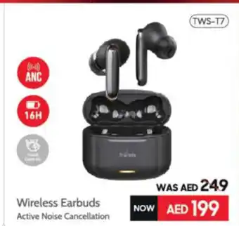 ECity Trands Wireless earbuds active noise cancellation TWS-T7 offer