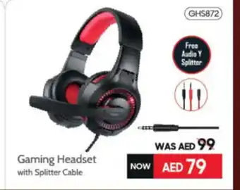 ECity Trands Gaming headset with splitter cable GHS872 offer