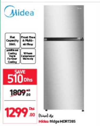 Carrefour Midea fridge MDRT385 266L offer