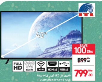 Carrefour ITL LED Smart TV 43" YZ-43LS offer