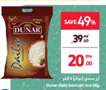 Carrefour Dunar Daily Basmati Rice 5kg offer