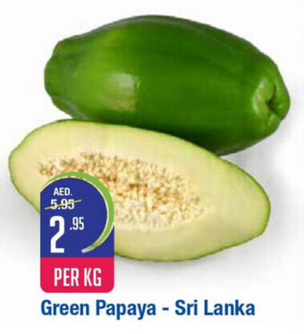 West Zone Supermarket Green Papaya - Sri Lanka Per Kg offer