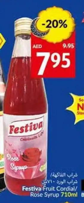 Viva Festiva Rose Syrup 710ml offer