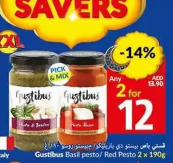 Viva Gustibus Basil pesto/ Red pesto 2 x 190g offer