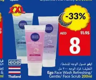 Viva Ego Face Wash Refreshing Gentle/ Face Scrub 200ml offer