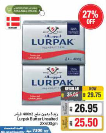 Union Coop Lurpak Butter Unsalted 2X400gm offer