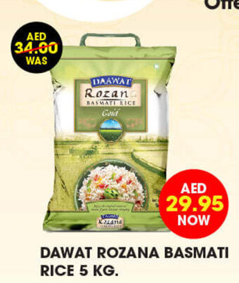 Al Adil Dawat Rozana Basmati Rice 5 Kg offer