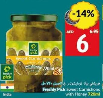 Viva Freshly Pick Sweet Cornichons with Honey 720ml offer