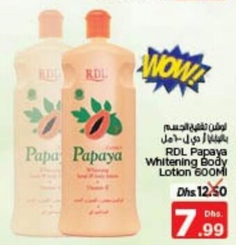 Nesto RDL Papaya Whitening Body Lotion 600ml offer