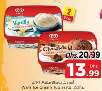 Nesto Walls Ice Cream Tub Asstd. 2x1Ltr. offer