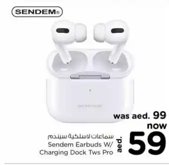 Nesto Sendem Earbuds w/ Charging Dock Tws Pro offer