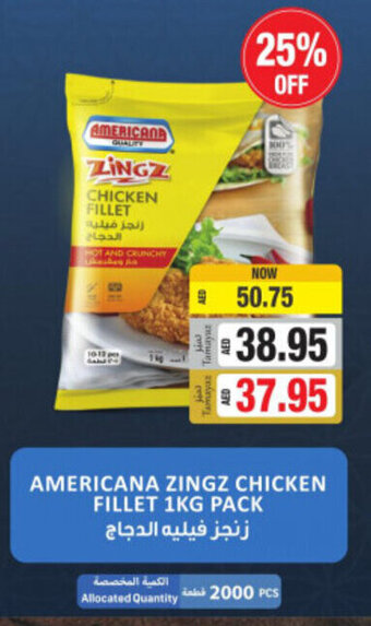 Union Coop Americana Zingz Chicken Fillet 1kg Pack offer