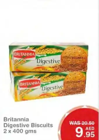 New W Mart Britannia Digestive Biscuits 2 x 400 gms offer