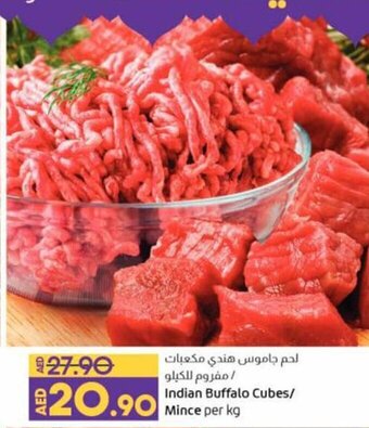 Lulu Hypermarket Indian Buffalo Cubes/Mince offer