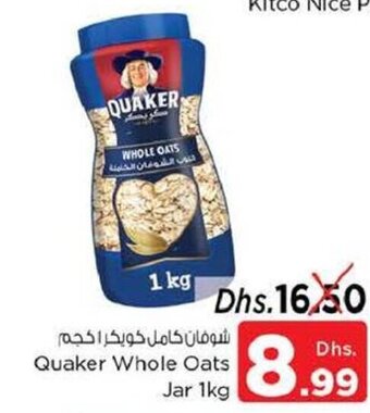 Nesto Quaker Whole Oats Jar 1kg offer