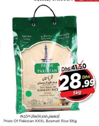 Nesto Pride Of Pakistan XXXL Basmati Rice 5Kg offer