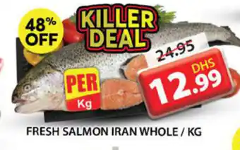 Grand Mall Sharjah Fresh Salmon Iran Whole / Kg offer
