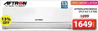 Aftron AFW18095CE Split A/C 1.5 Ton