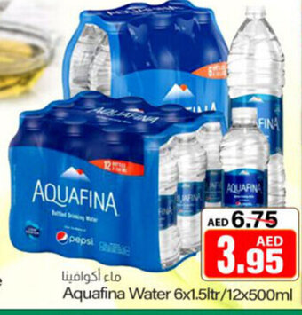 Sajidha Supermarket Aquafina water 6x1.5ltr/12x500ml offer