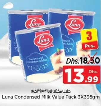 Nesto Luna Condensed Milk Value Pack 3x395gm offer