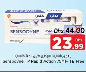 Nesto Sensodyne TP Rapid Action 75ml+ TB Free offer