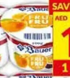 Viva Bauer Fru Fru Peach Passion Fruit Yogurt offer