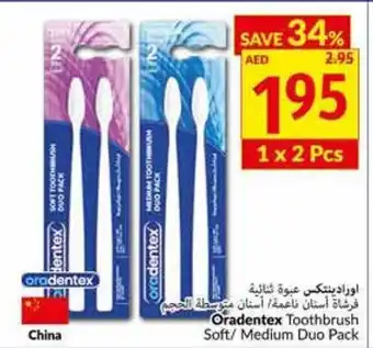 Viva Oradentex toothbrush soft / medium duo pack offer
