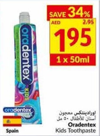 Viva Oradentex kids toothpaste 1 x 50ml offer