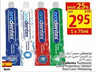 Viva Oradentex toothpaste cavity protection / herbal / total care / whitening 1 x 75ml offer