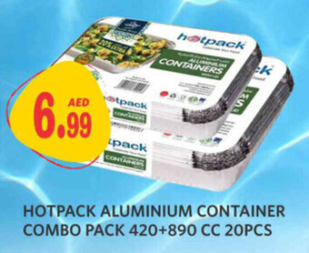Haram Al Madeena Hotpack Aluminum Container Combo Pack 420+890 CC 20 Pcs offer