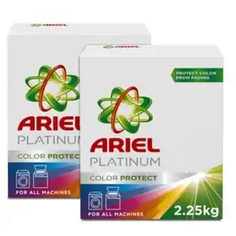 Lulu Hypermarket Ariel platinum automatic color protect laundry powder detergent 2 x 2.25kg offer