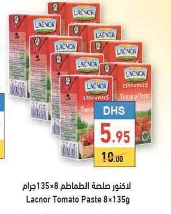 Aswaq Ramez Lacnor tomato paste 8x135g offer