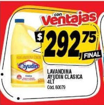 Supermercados Yaguar Ayudin Lavandina Clasica 4 Lt oferta