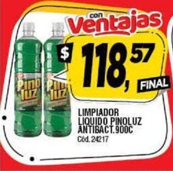 Supermercados Yaguar Pinoluz Limpiador Liquido Antibact. 900 c oferta