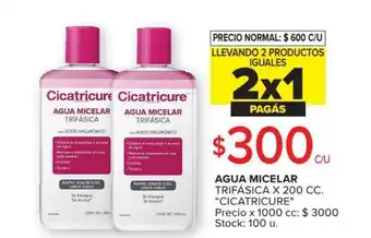 Carrefour Cicatricure Agua Micelar Trifasica x 200cc oferta
