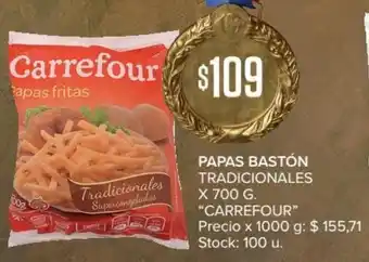 Carrefour Carrefour Papas Bastón Tradicionales x 700g oferta